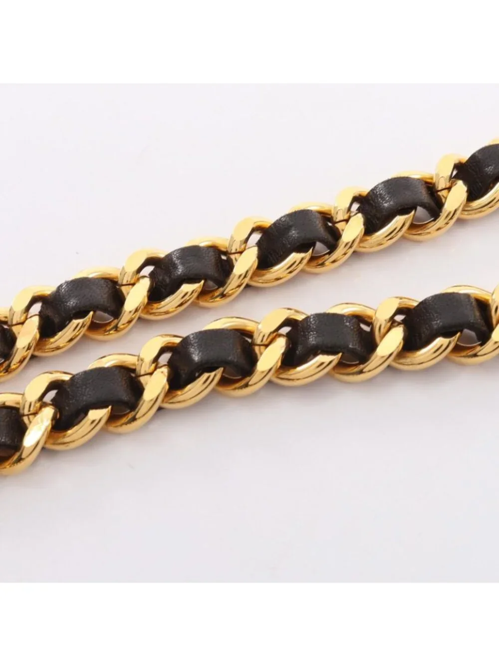 Chanel Belt CC Logo Chain Leather